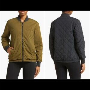 Outdoor Research - women's shadow insulated reversible bomber jacket black sz S